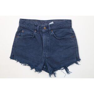 Vintage 90s Levis 560 Orange Tab Womens 27 Distressed Cut Off Denim Shorts USA